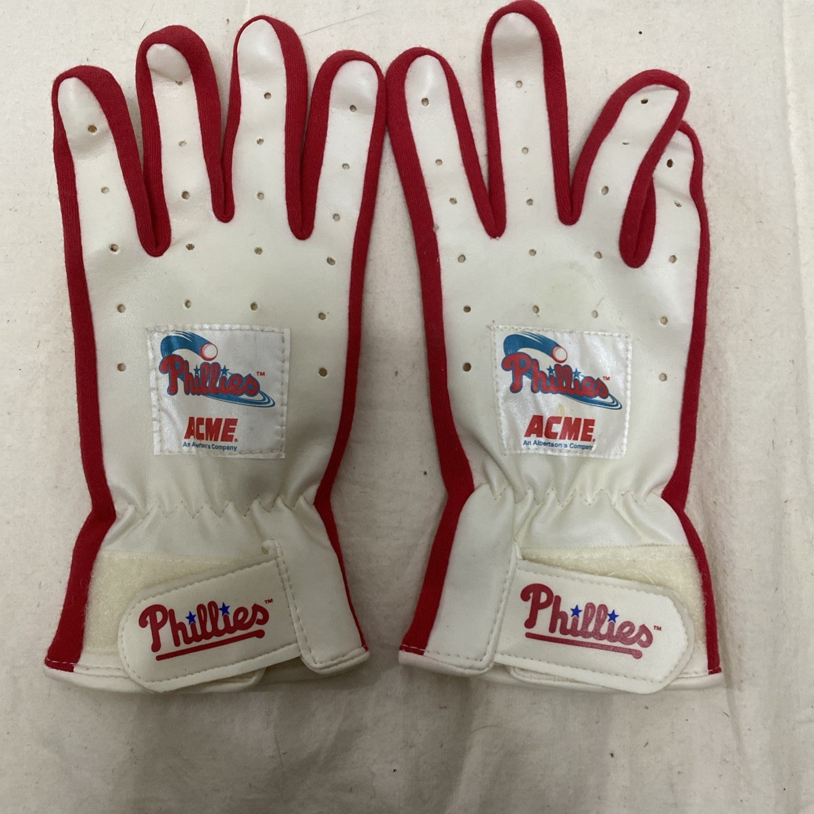 Philadelphia Phillies ACME Vintage MLB Baseball Retro Batting Gloves 