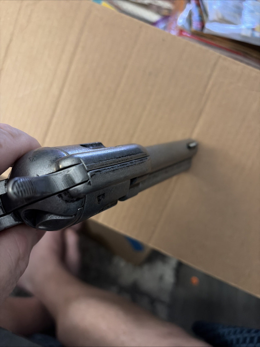 Denix Old West Frontier Replica Antique Grey Revolver Non-Firing Gun With Box