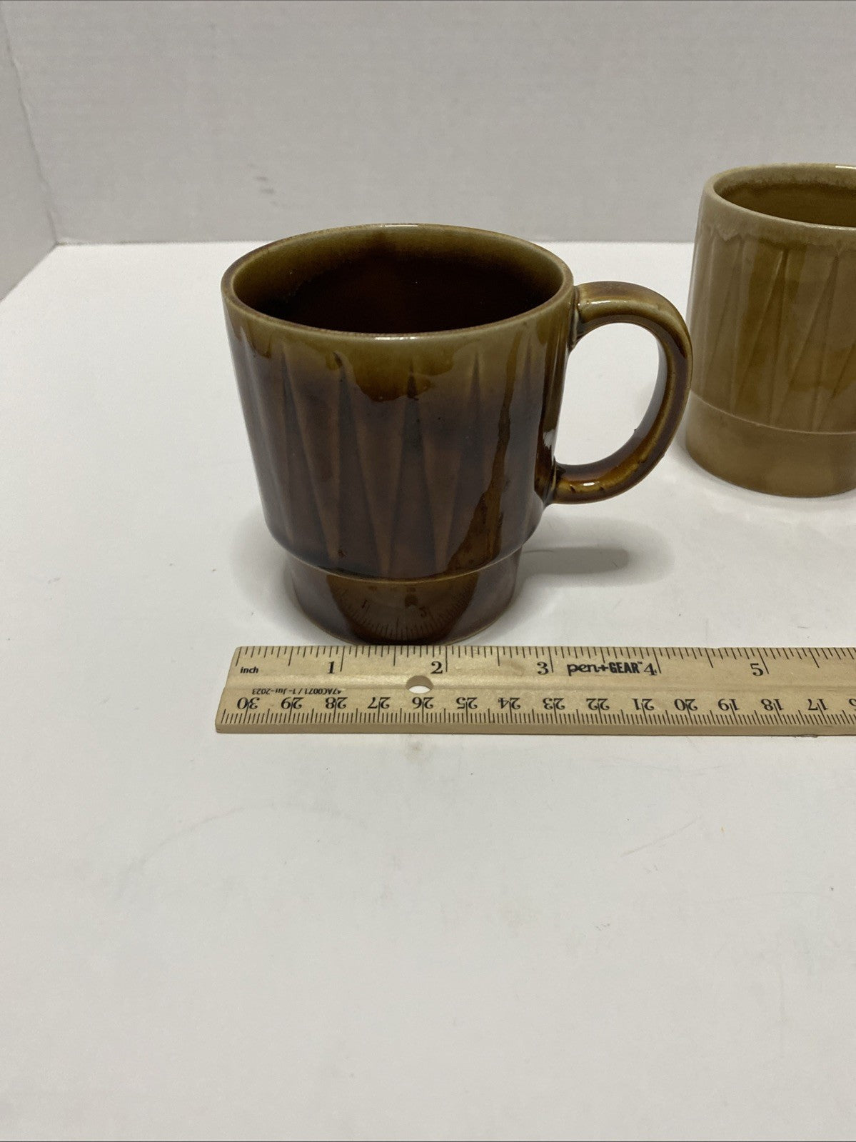 Vntg Stacking Coffee Mug Set of 3