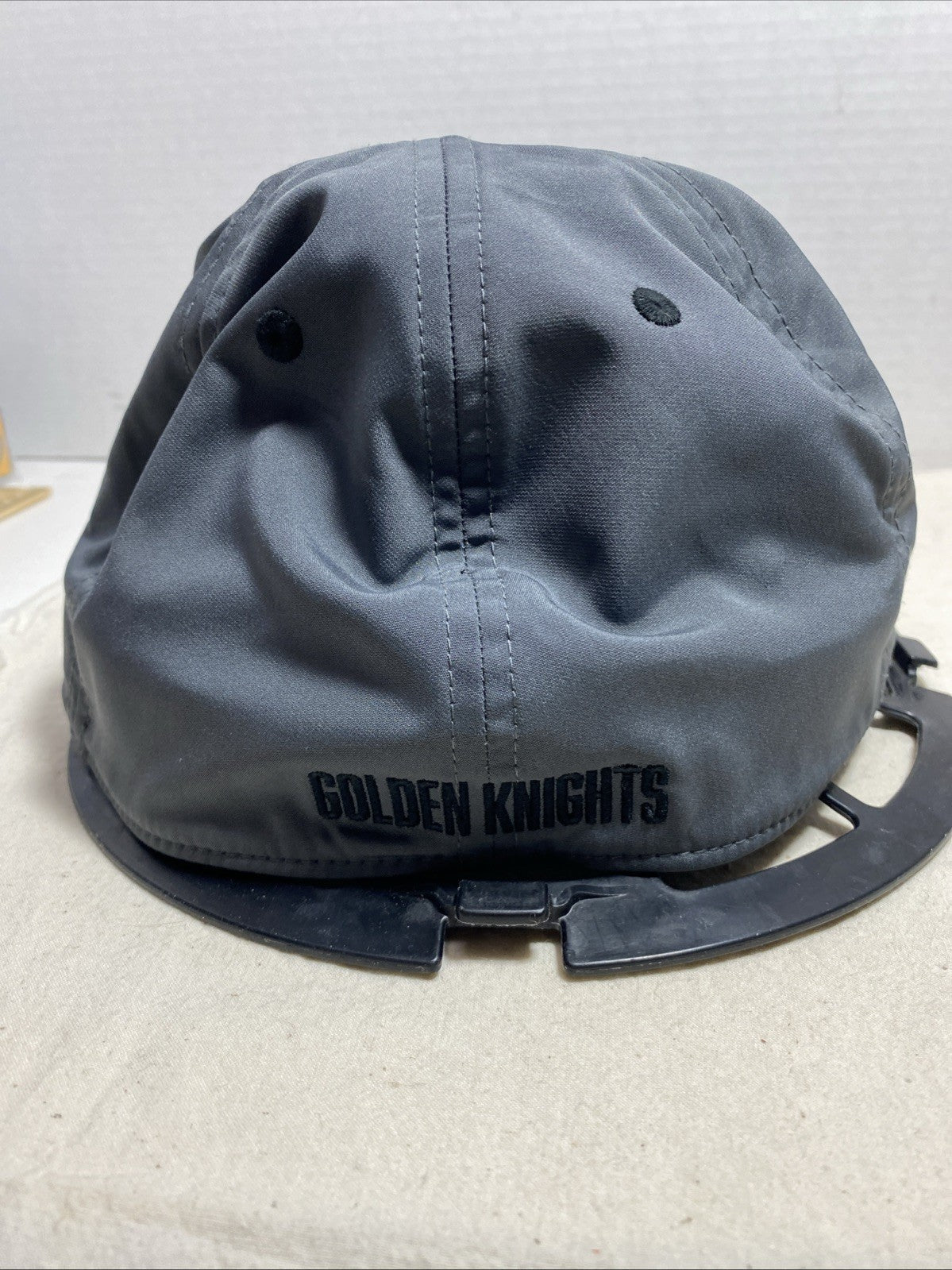 Vegas Golden Knights Adidas Grey Structured Primary Logo Flex Hat