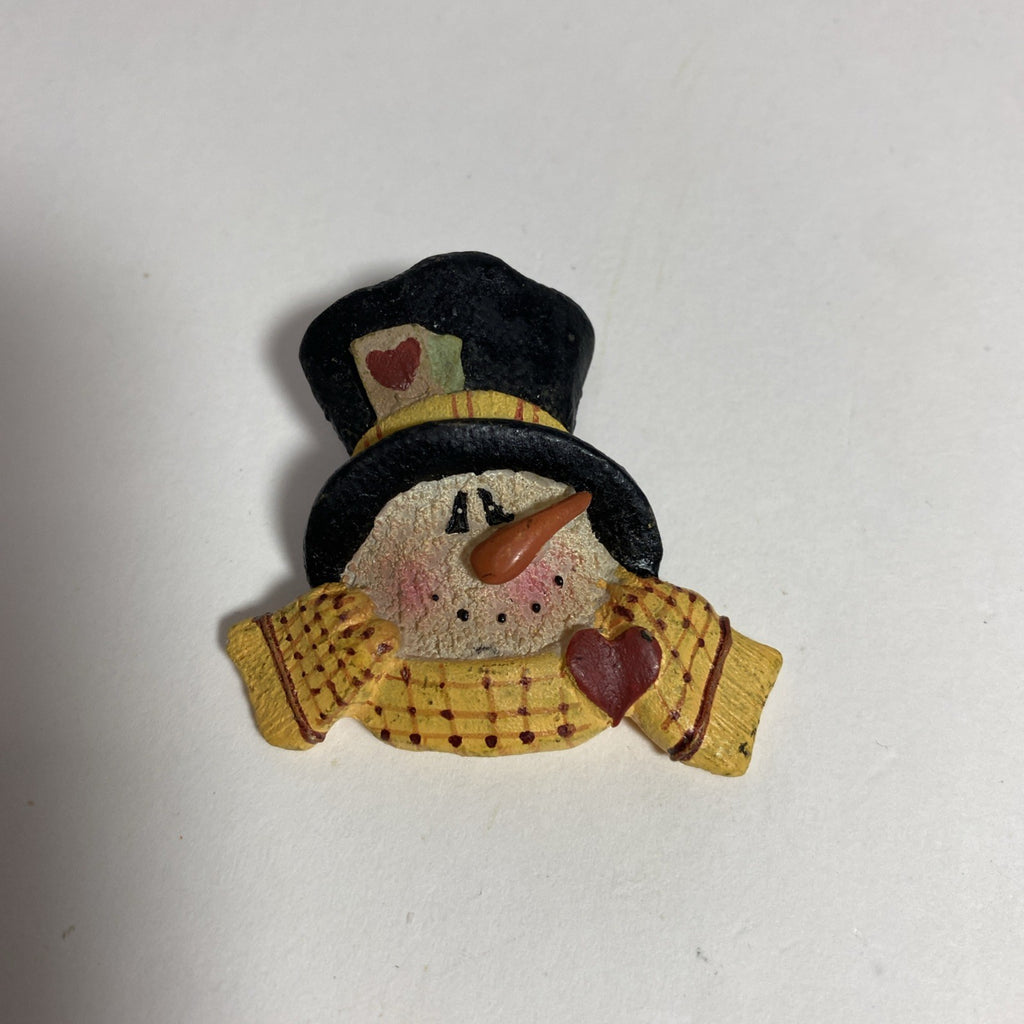 Christmas Brooch Pin Snowman Snow Winter Holiday Frosty