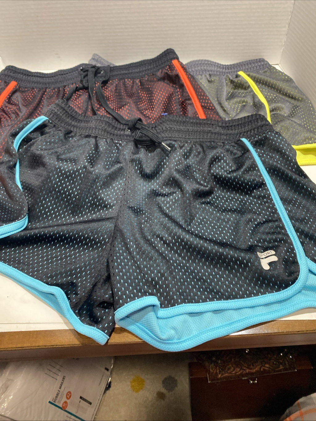 4 Pairs Fila Shorts Sm Womens Running Activewear Gym Workout Athleisure See Pics