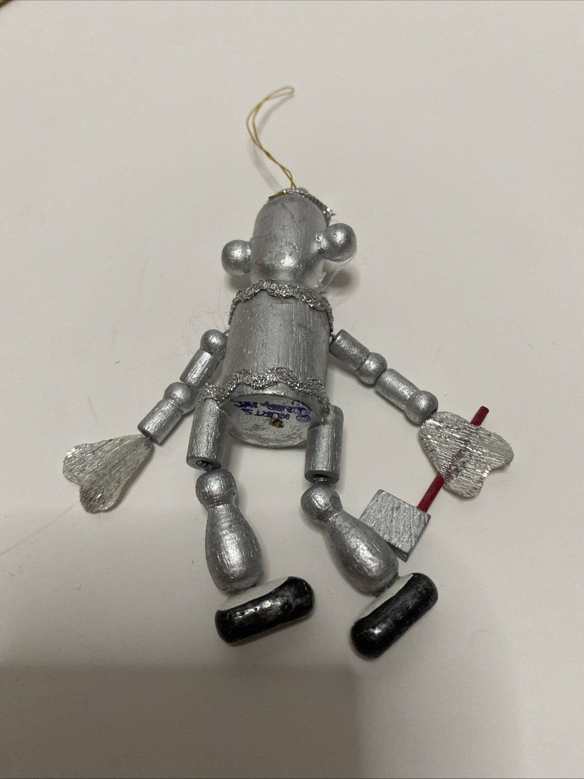 Vtg Wizard of Oz Wooden Kurt & Adler Ornament Tin Man