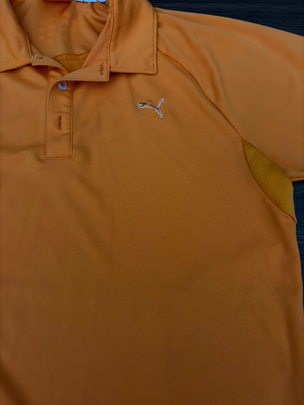 Puma, men’s medium orange golf shirt