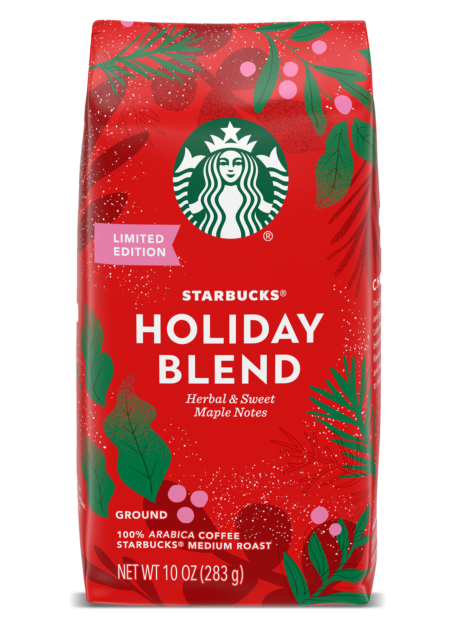 Starbucks HOLIDAY BLEND Medium Roast Ground Coffee 17 Oz. 1 Bag LIMITED Edition