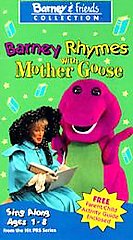 Vintage 1993 Barney & Friends Barney Rhymes with Mother Goose VHS