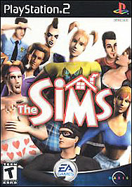 The Sims (Sony PlayStation 2, 2003) CIB Complete Black Label In Rental Case