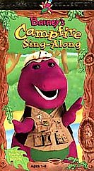 Barney’s Campfire Sing-Along VHS 1990 Release Tested Works Paper Label